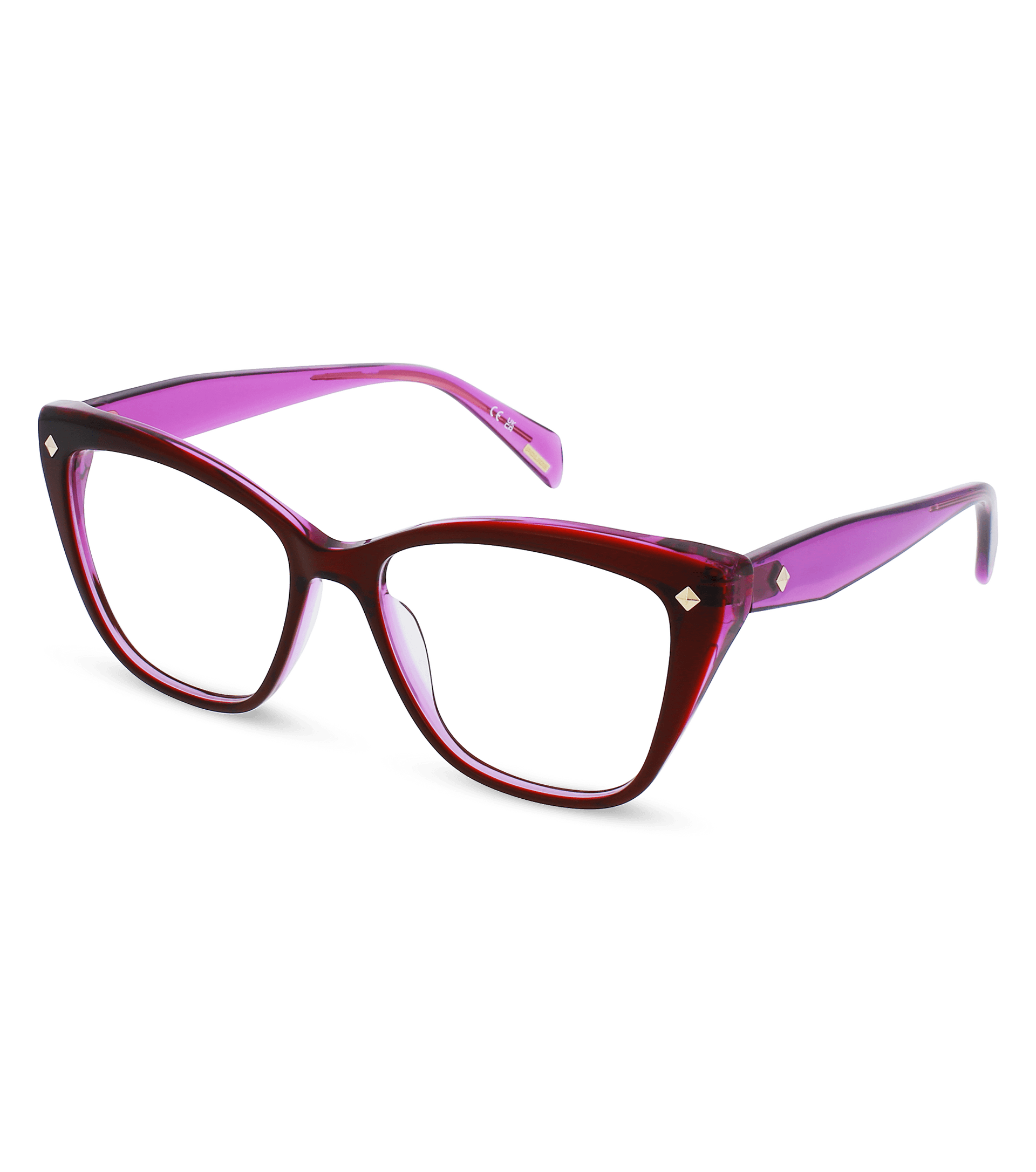 Police glasses - Clue 5 Woman Eyeglasses Police VPLM03 Burgundy