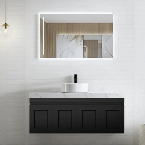 Black Wall Hung Bathroom Vanity