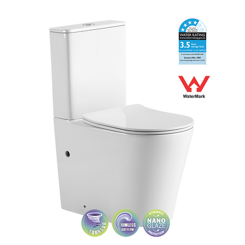 Melbourne Back to wall Toilet Suits - Rimless Toilet Suits / Tornado Toilet Suits