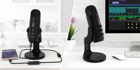 ZealSound Microphone USB Kit, Micro Gaming à Condensateur pour PC