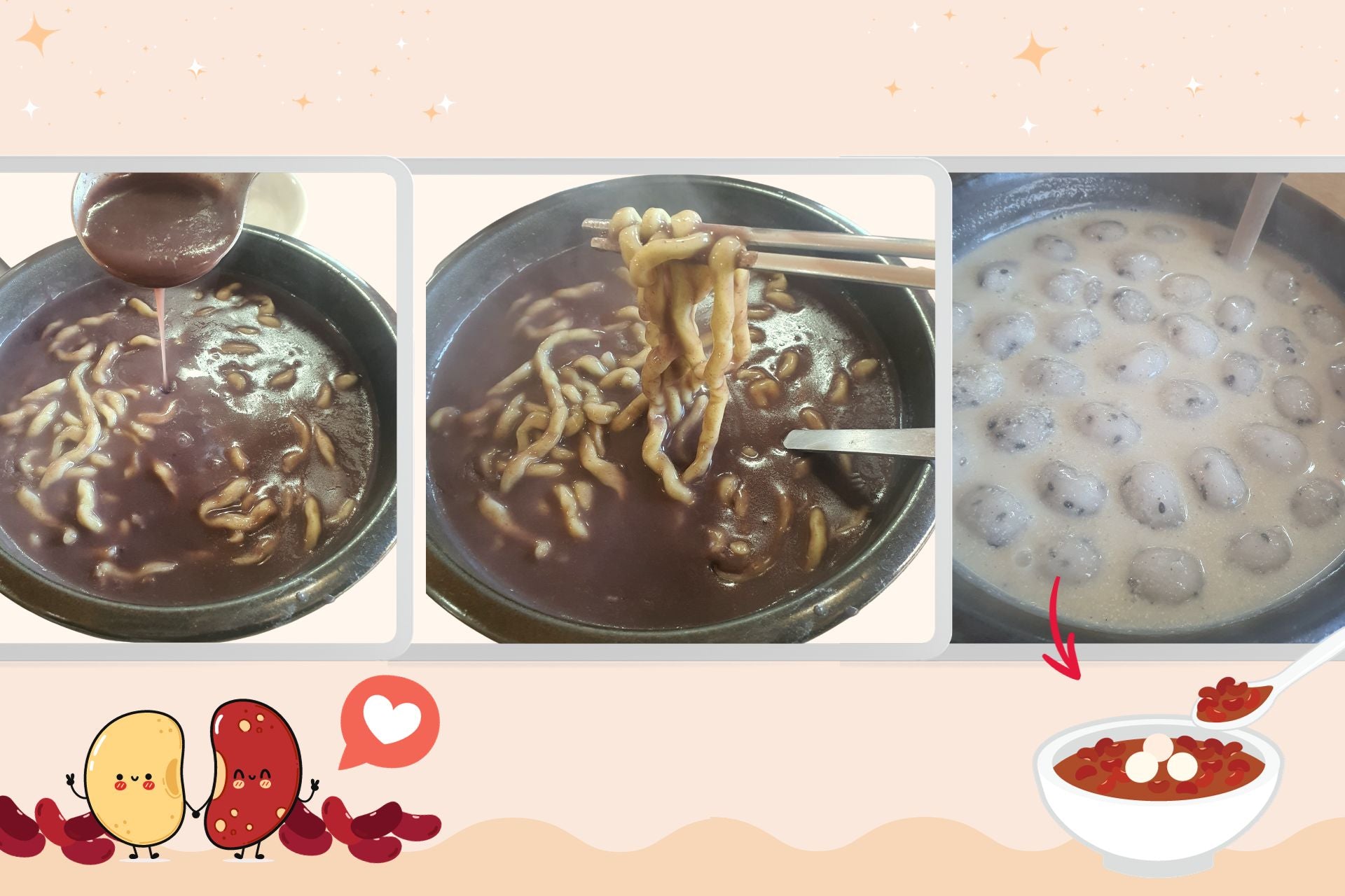 A Perfect Winter Treat: Sweet Red Bean Tteokbokki in a Cup with Rice Cake