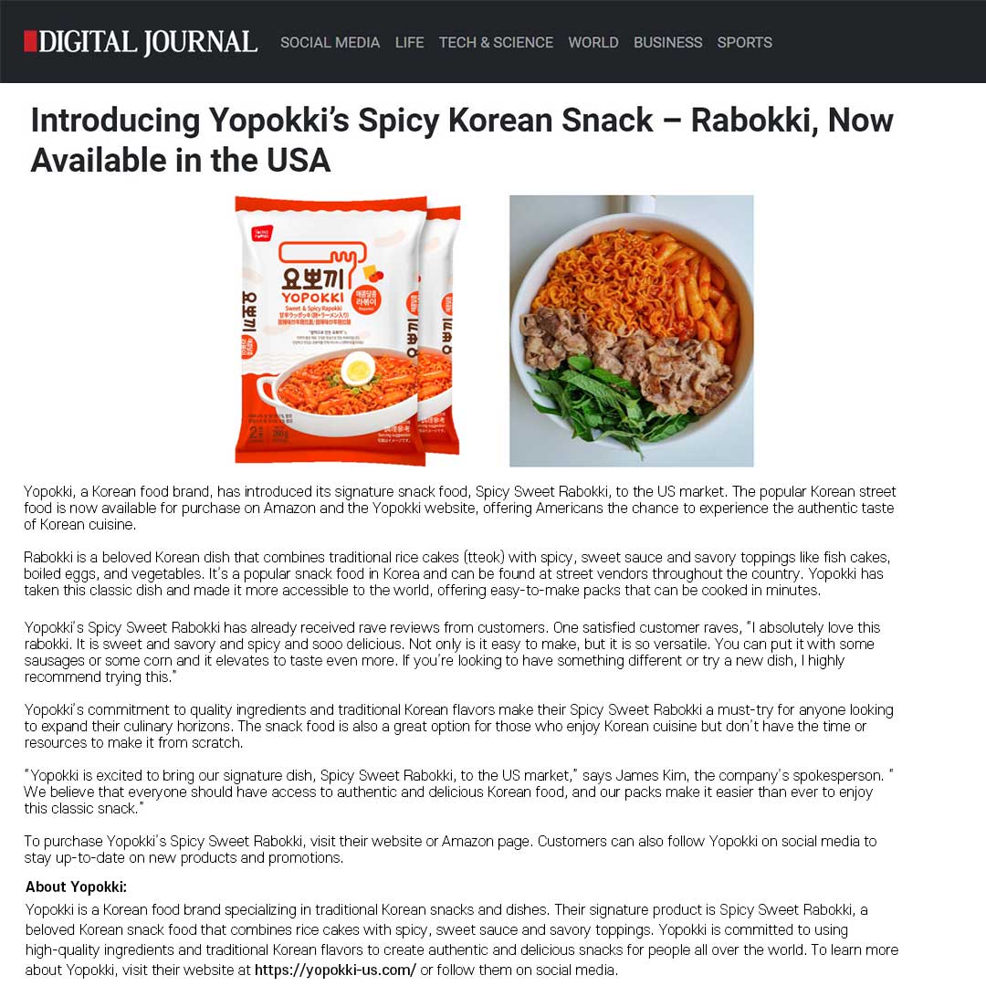 Introducing Yopokki’s Spicy Korean Snack
