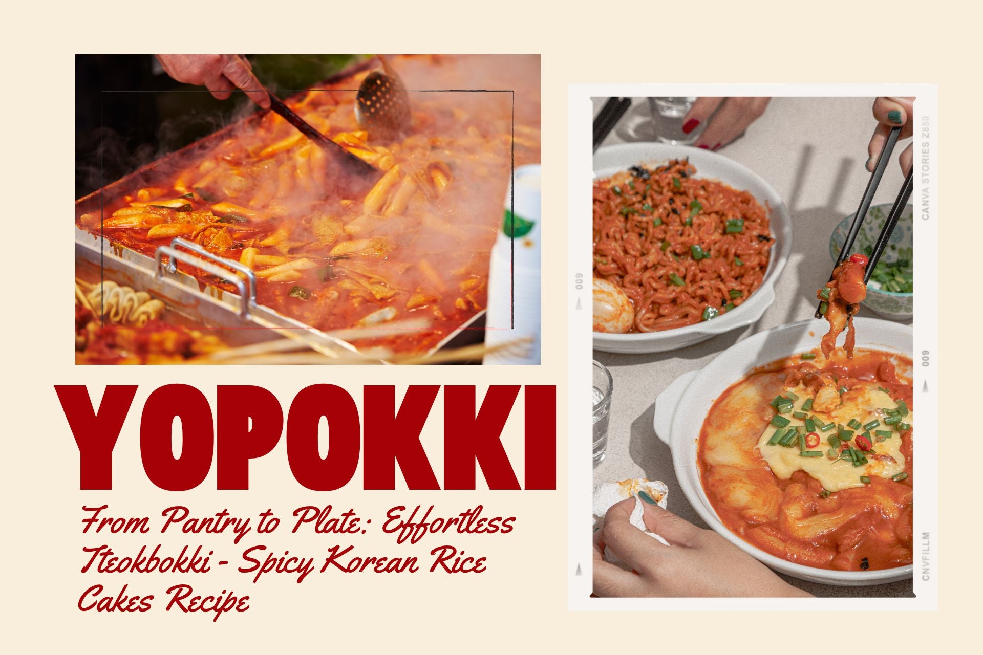 From Pantry to Plate: Effortless Tteokbokki - Spicy Korean Rice Cakes Recipe-yopokki