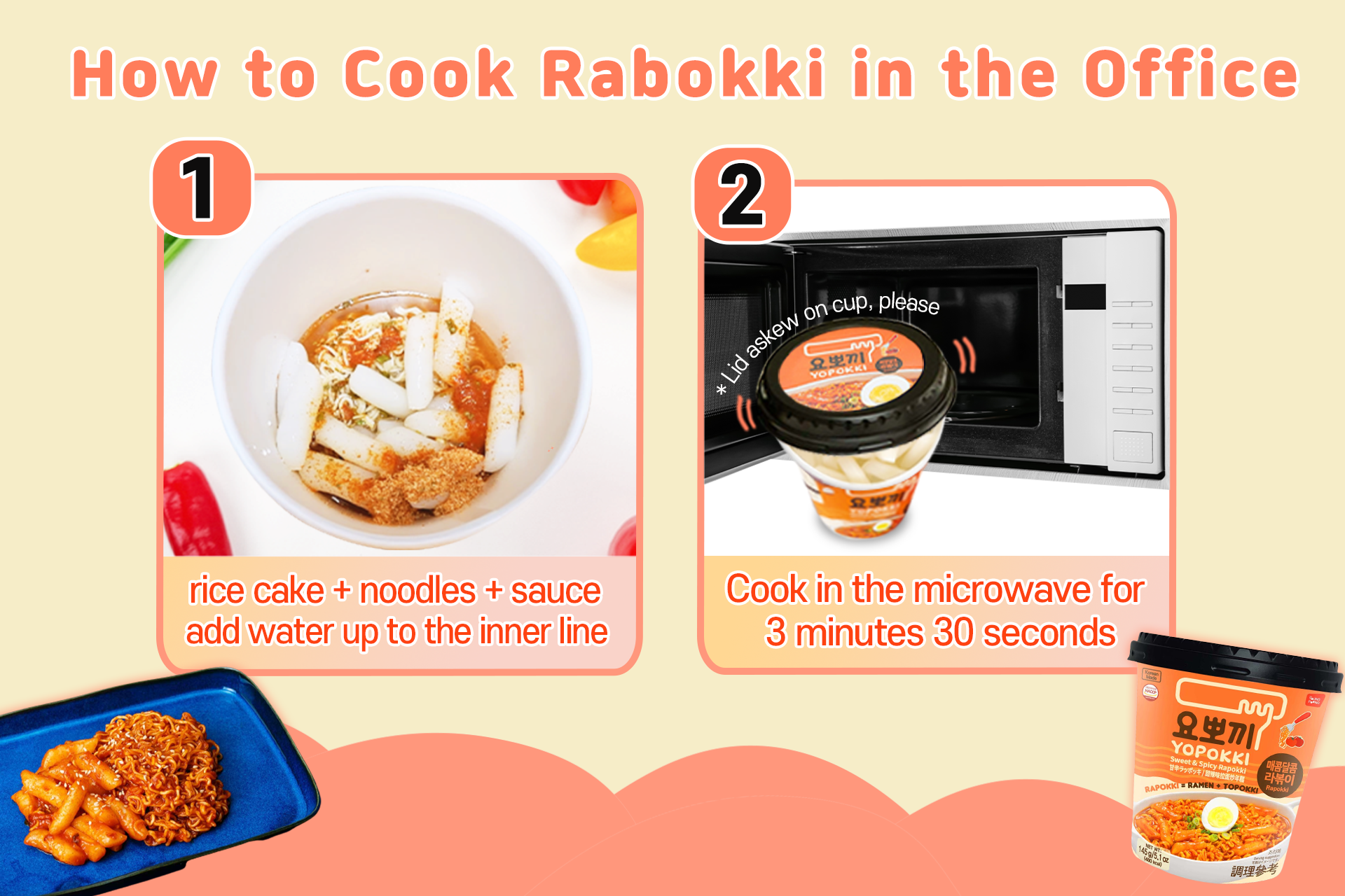 yopokki-Snacks for Overtime Workers - Rabokki(rice cake)