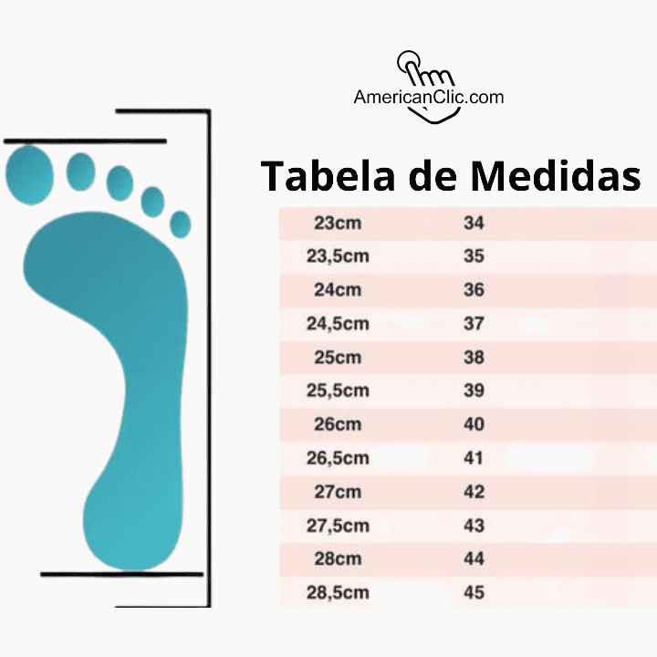 Tabela de Tamanho