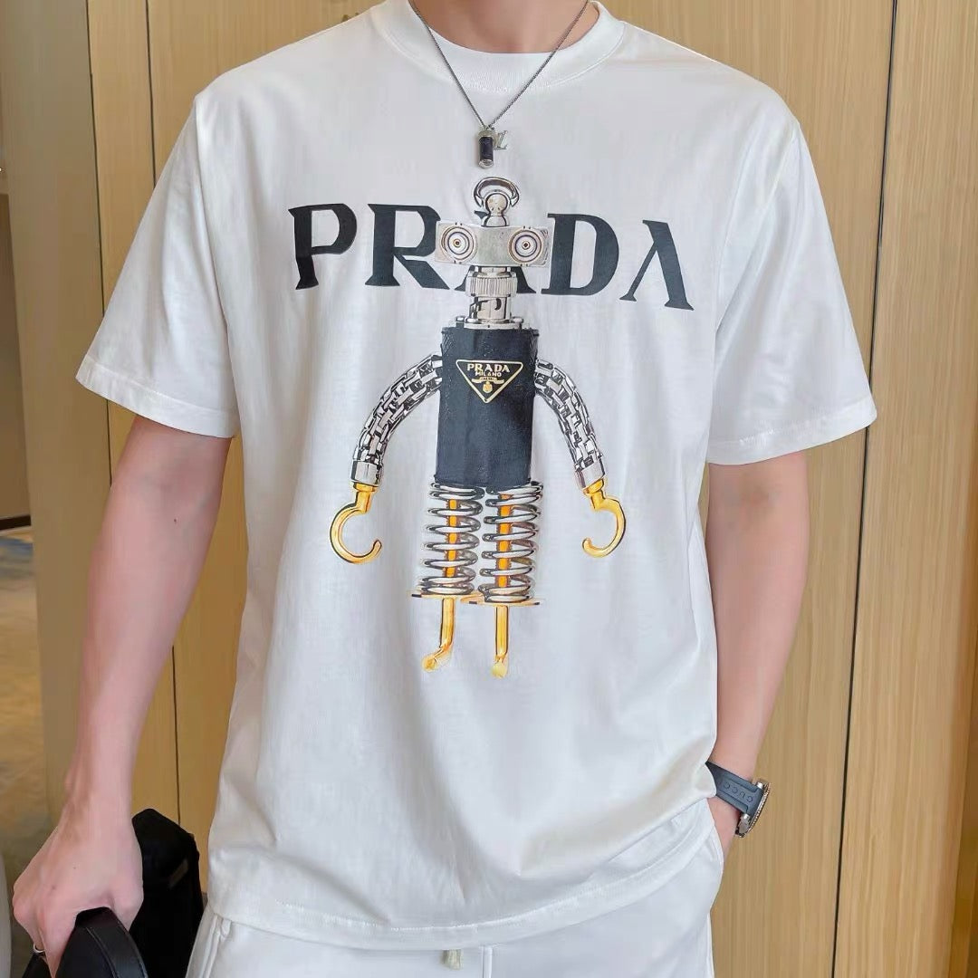 Prada 2022 early spring new robot digital printing letter logo