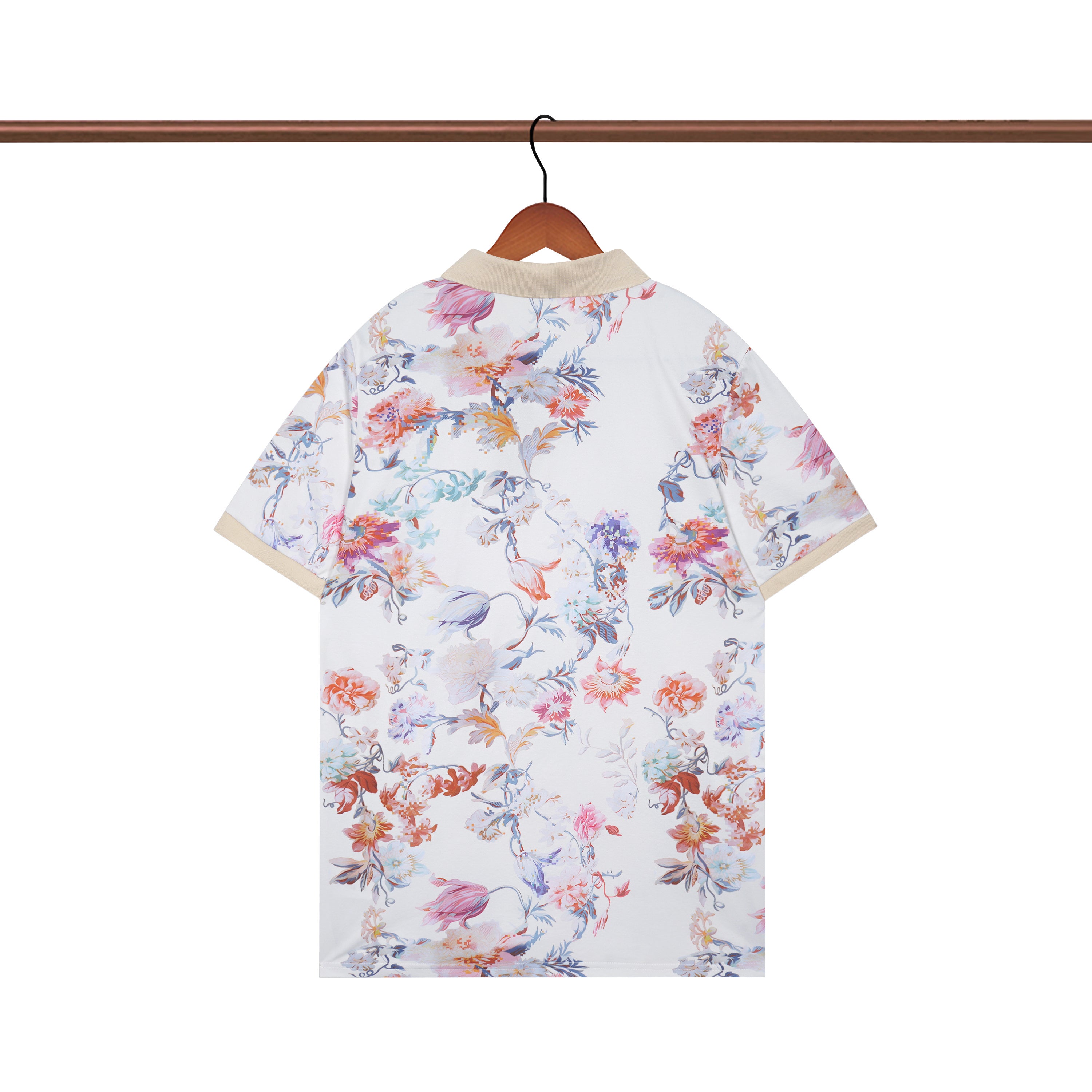 Dior Summer New Stereogram Print T Shirt Lapel Short Sleeve Polo