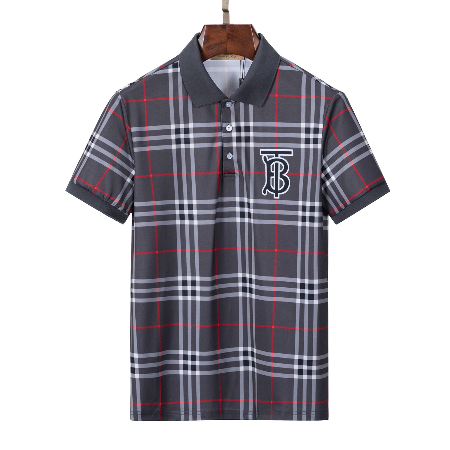 BURBERR* Summer New T-Shirt Lapel Short-Sleeved Polo Shirt Men W