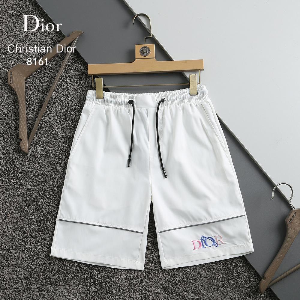 Dior New Logo Embroidery Summer New Men Casual Sport Shorts Beac