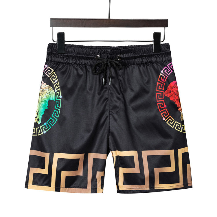 Versace Summer Fashion New Men Shorts Casual Shorts Beach Shorts Print Quick Dry Shorts Drawstring S