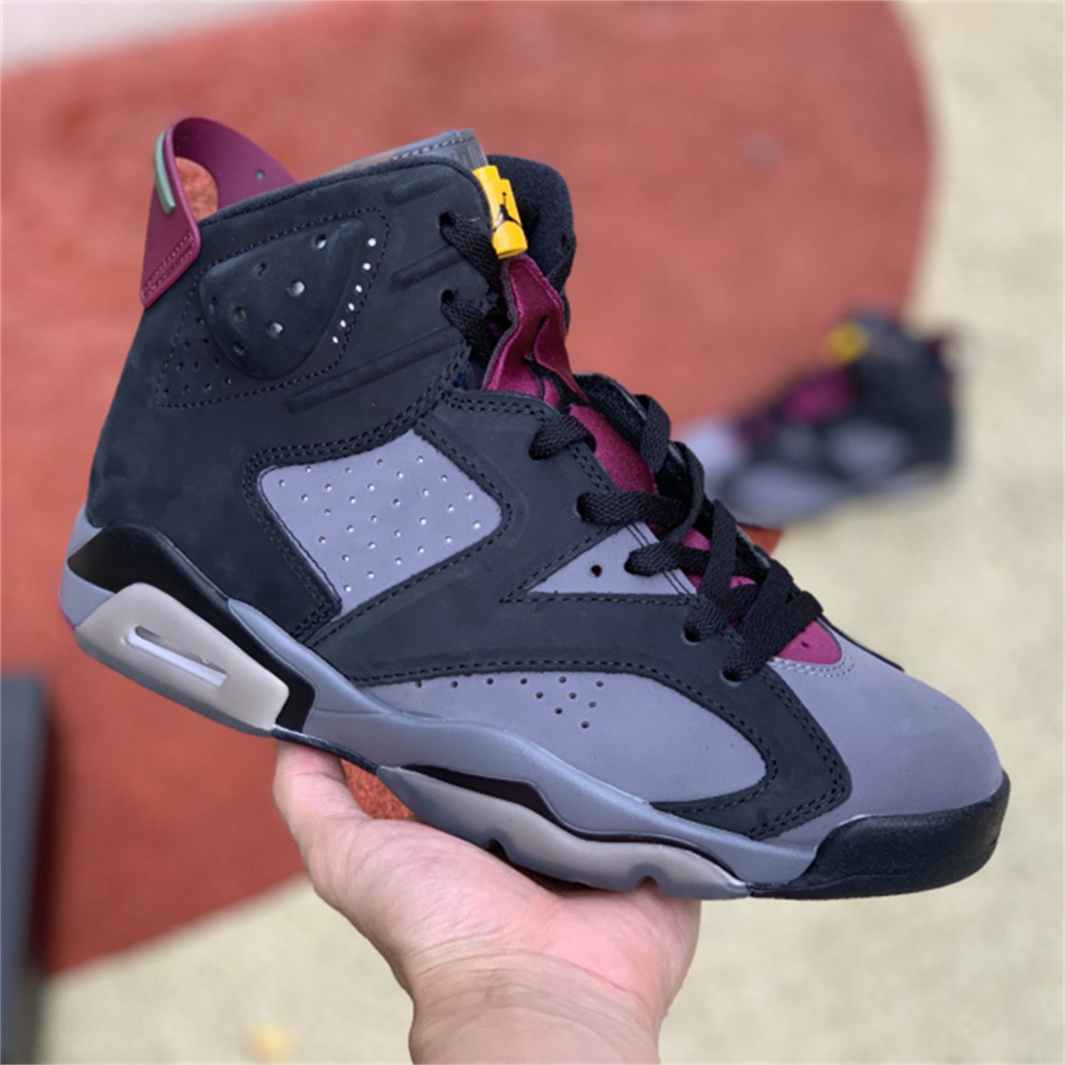 Nike Air Jordan 6 AJ6 Bordeaux Retro Basketball Shoes Men's and Women's Sneakers Couple Casu