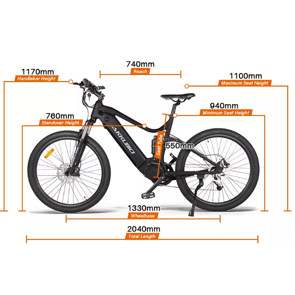 bicicleta eléctrica Akkubici 250W-48V-13Ah (624Wh) - – Weeling