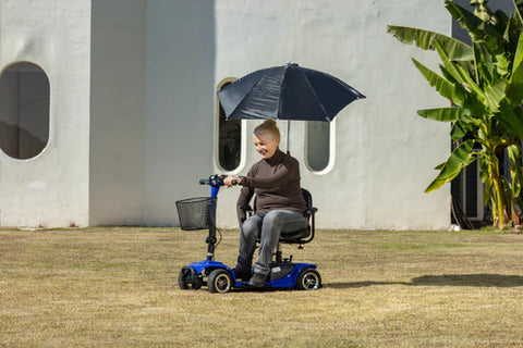 Fahren eines Mobilitätsrollers