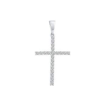 18CT PAULA DIAMOND CROSS – Sass & Co Jewellery