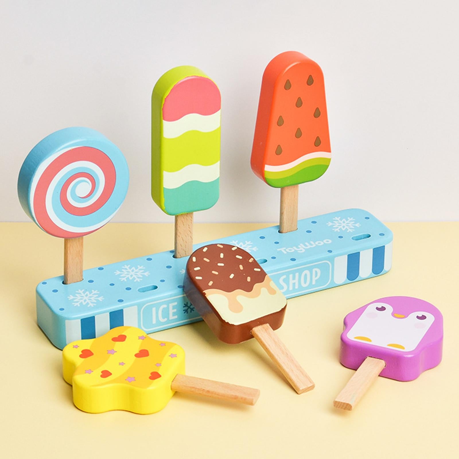 ice cream play set wooden