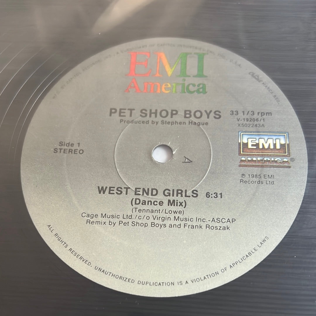 日本未入荷 Pet Shop Boys– West End Girls,Dance Mix ecousarecycling.com