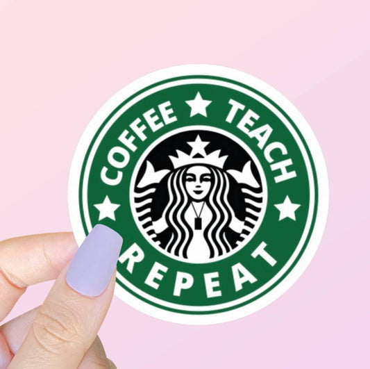 Starbucks Caffeine Queen Coffee Sticker | Water Bottle Sticker | Laptop  Sticker | Bumper Sticker | Planner Sticker