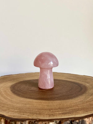 Rose Quartz Mushroom - Cozy Haven Collective 