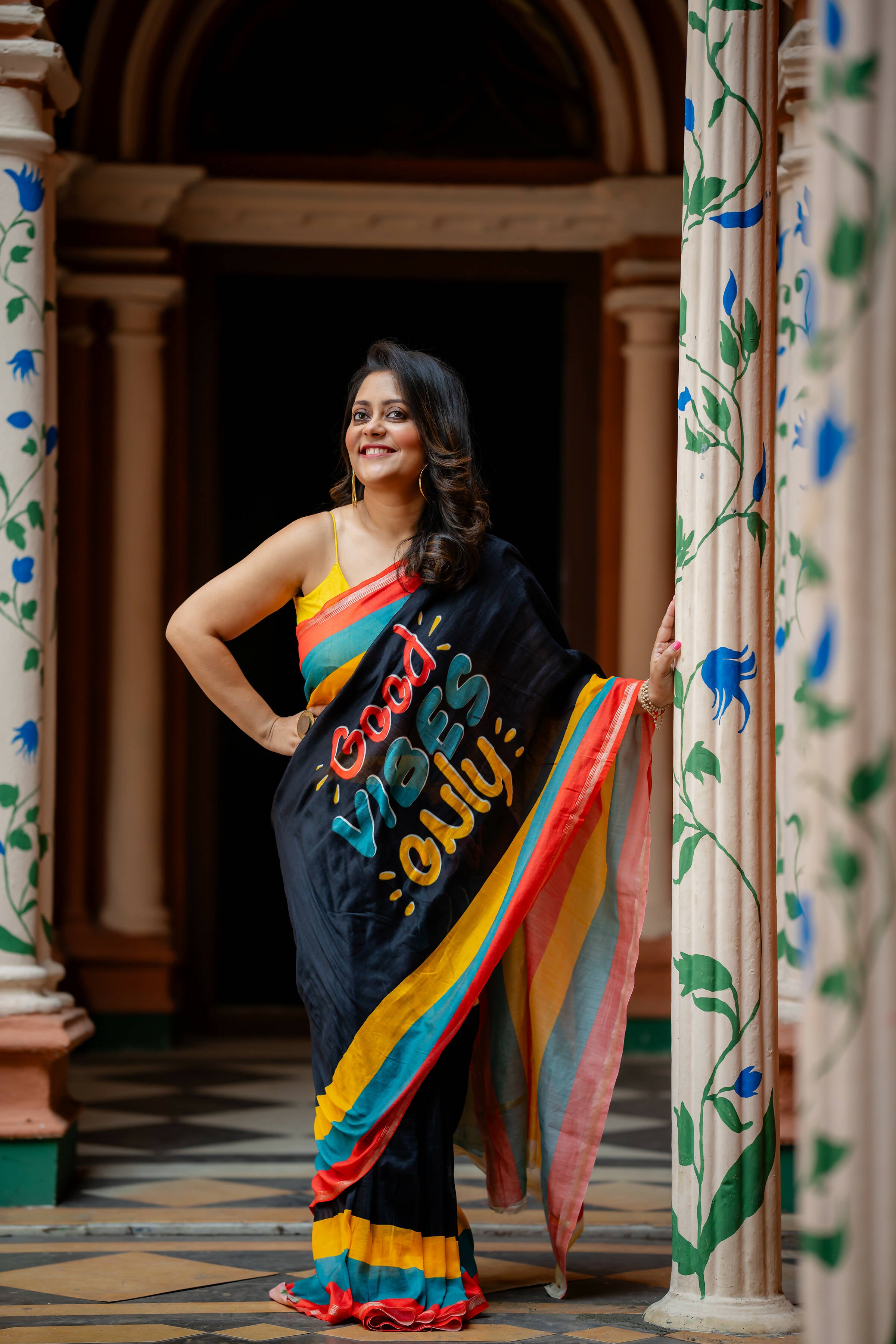 Lazy Panda Quirky Saree