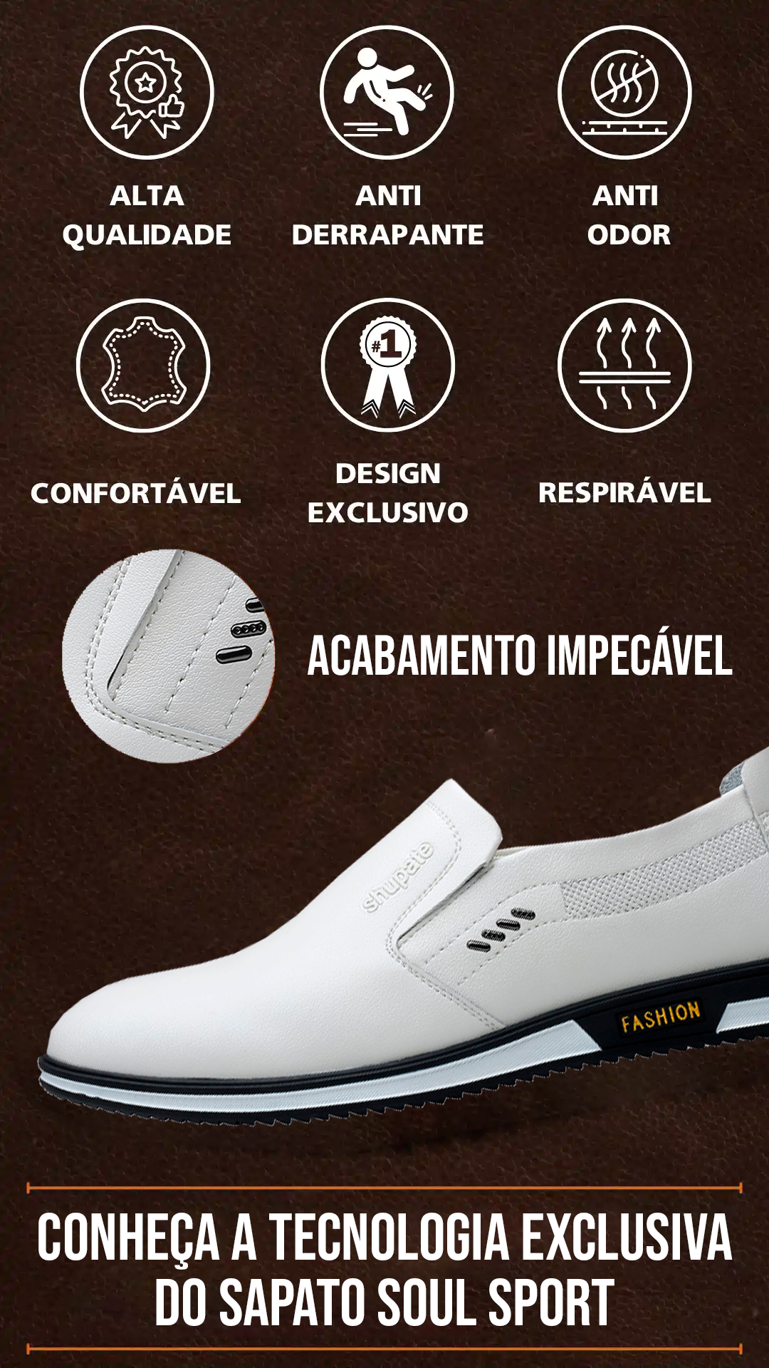 Sapato Mocassim Masculino Soul Sport