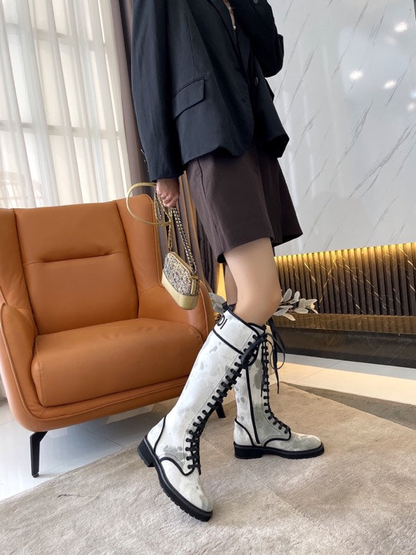 fendi tall combat boots