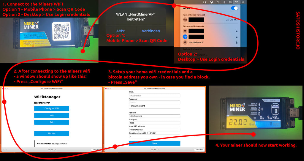 WLAN-Setup Nerdminer v2