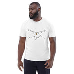 Bitcoin Weihnachten Berge Basic Bio-T-Shirt für Männer
