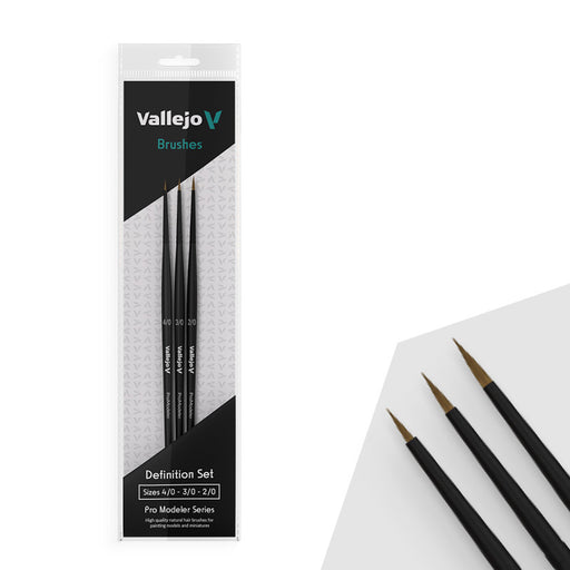 Vallejo Kolinsky Tajmyr sable brushes - painter set
