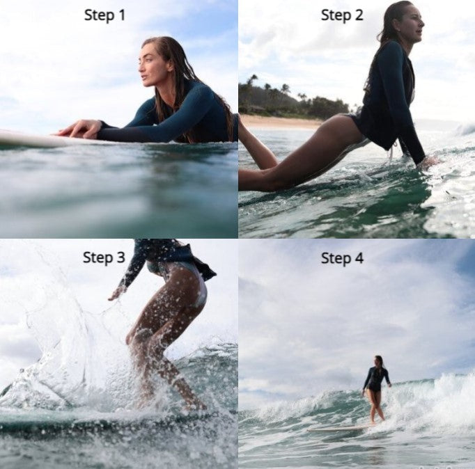 easy steps explained for the surfing pop up