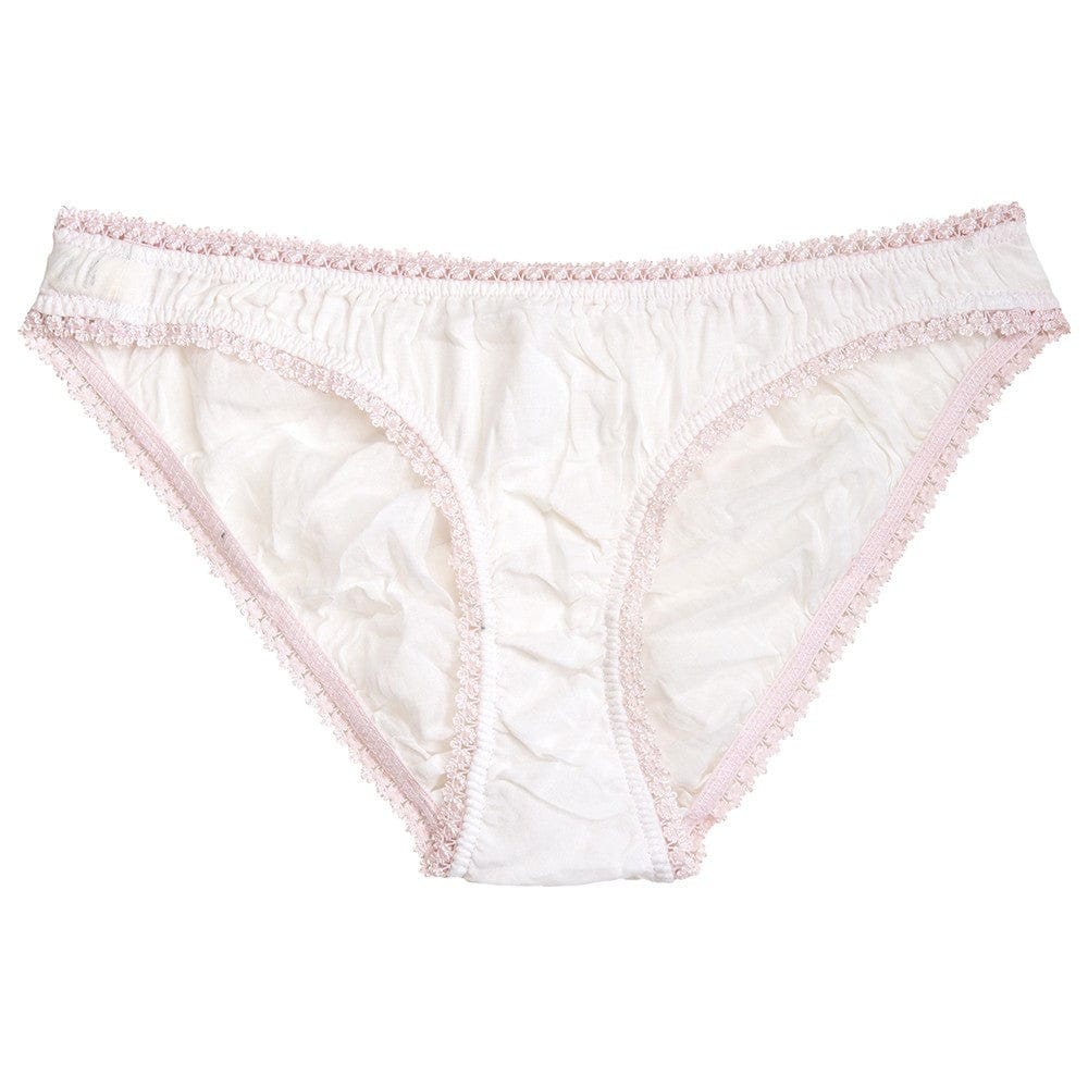 Pink Silk Lacy Panty On White Stock Photo 316590956