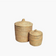 Wicker Basket,Palm leaf storage 3 boxs
