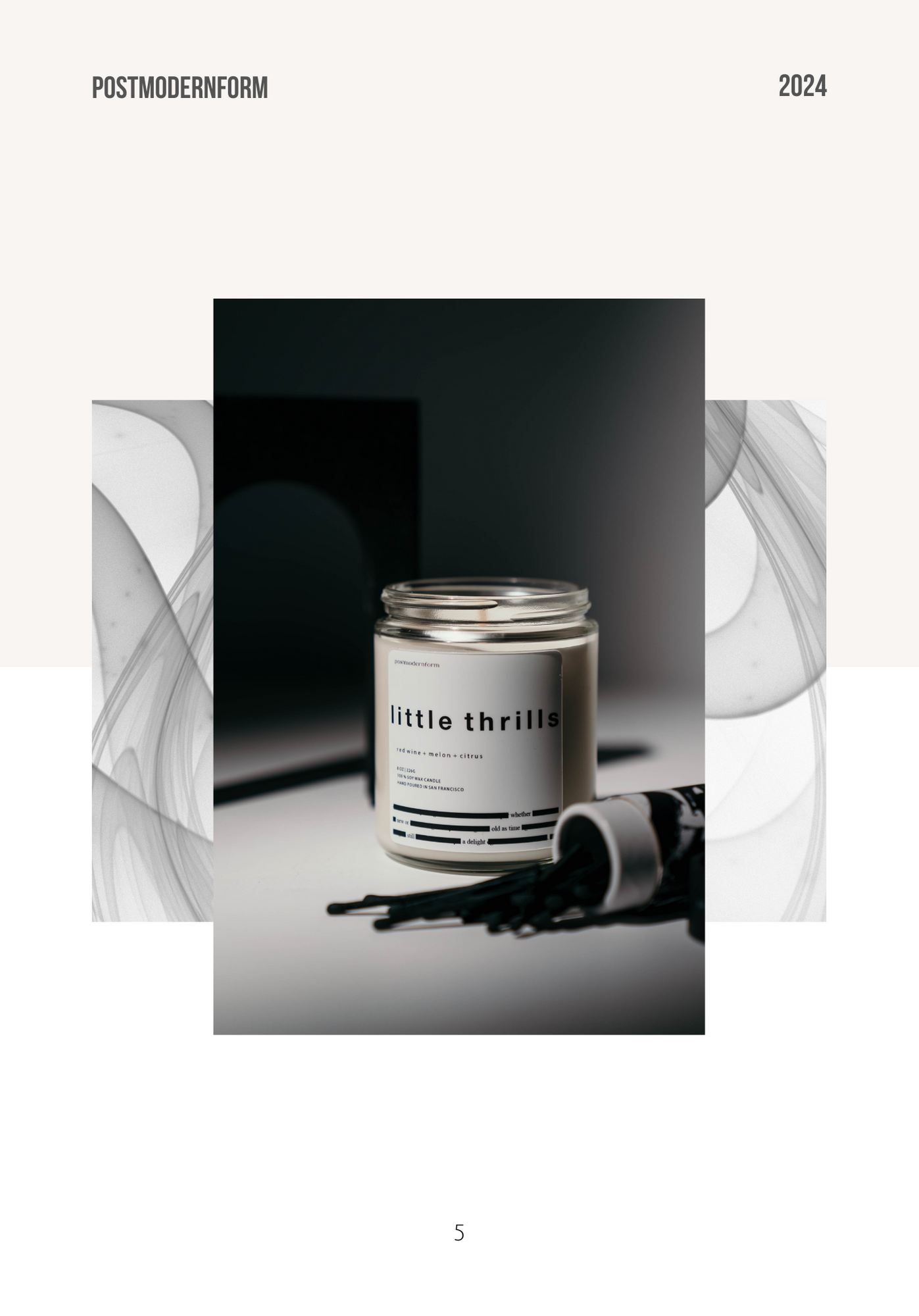 postmodernform lookbook little thrills candle