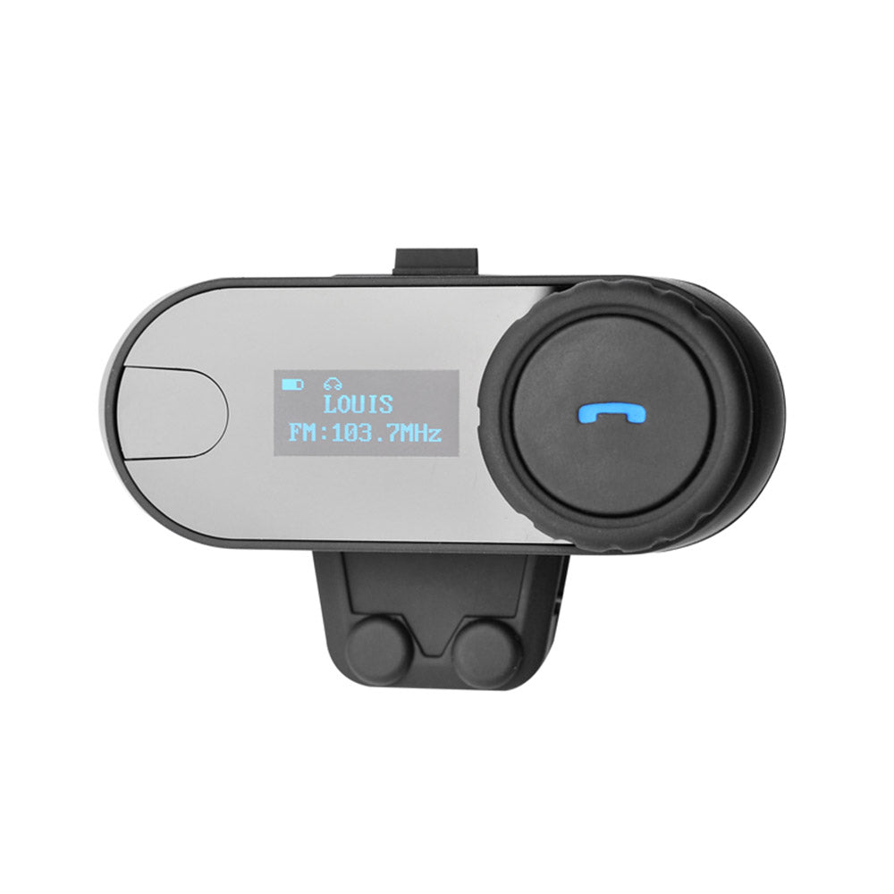 FreedConn R1plus - Casco de motocicleta con Bluetooth e intercomunicador  con cámara 1080P y radio FM 1000 M.