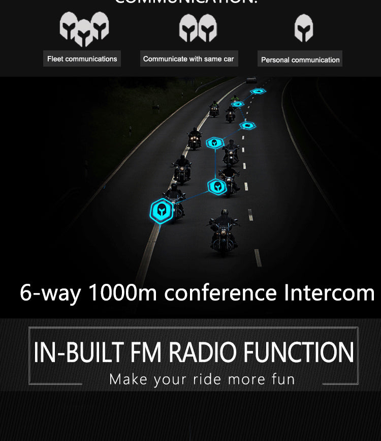 FreedConn Motocycle Helmet Waterproof and Wireless Bluetooth Headset TMAX-E  /FM Radio/1000M Intercom/6 Riders Intercom/ Moto Biking & Skiiing/ + Boots