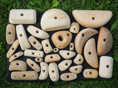 Materials needed to make climbing holds wooden