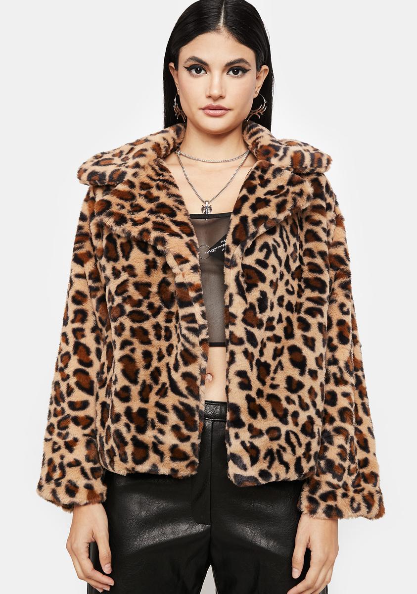 dolls kill leopard coat