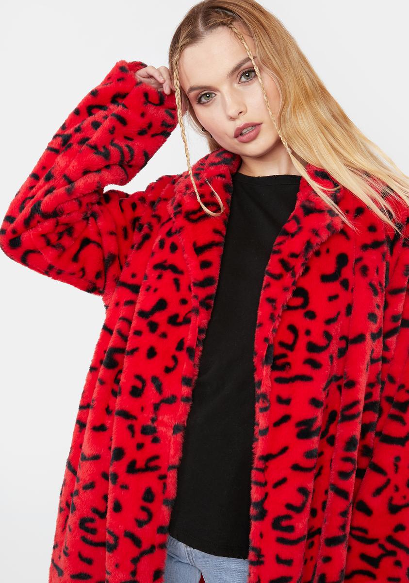 dolls kill leopard coat