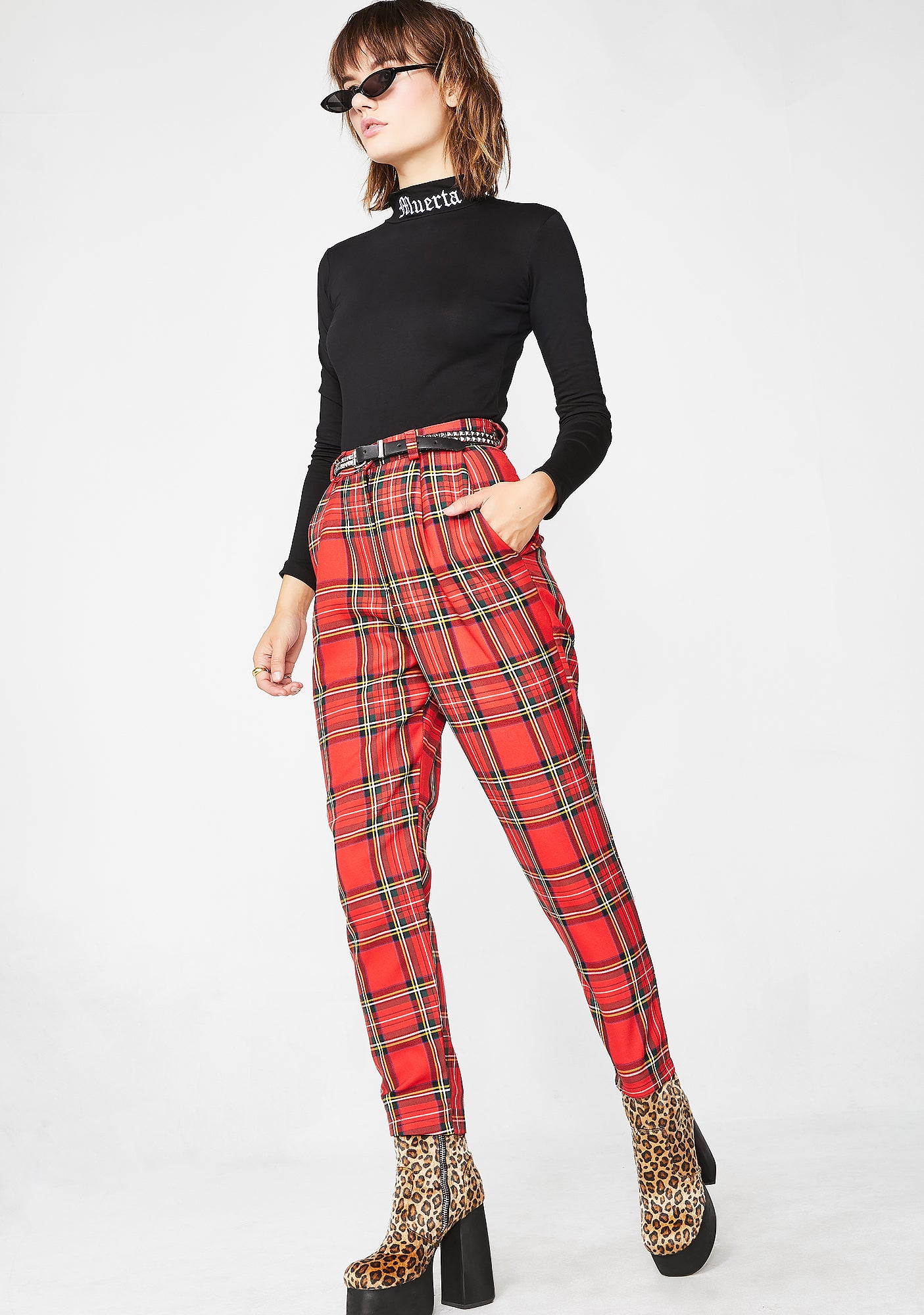 Plaid Aubrey Classic Trousers – Dolls Kill