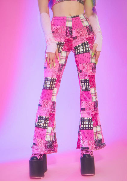 メーカー包装済】 Flare Pants Inspired by Flow Pink #7 aob.adv.br