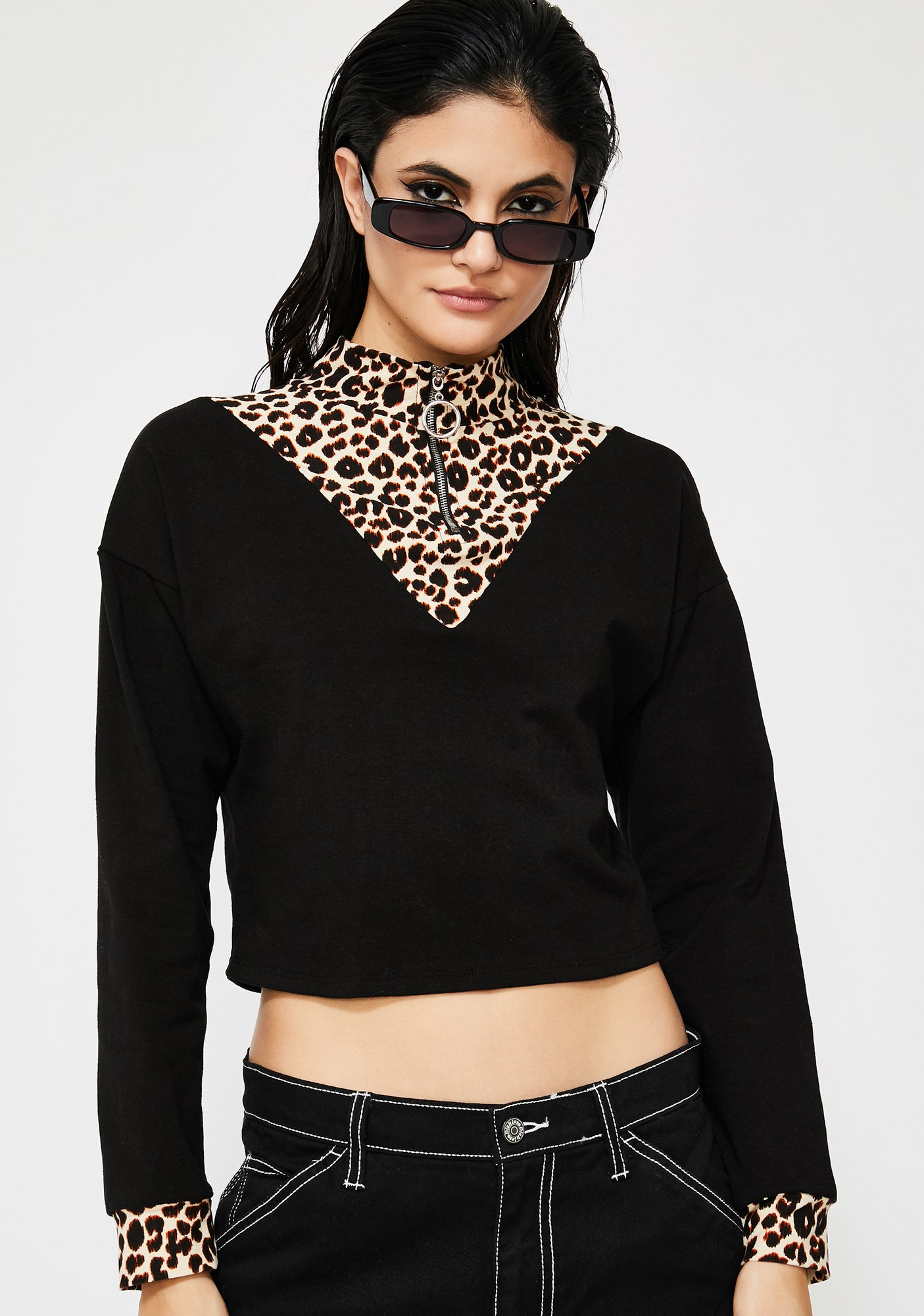 Purrr Evil Leopard Top – Dolls Kill