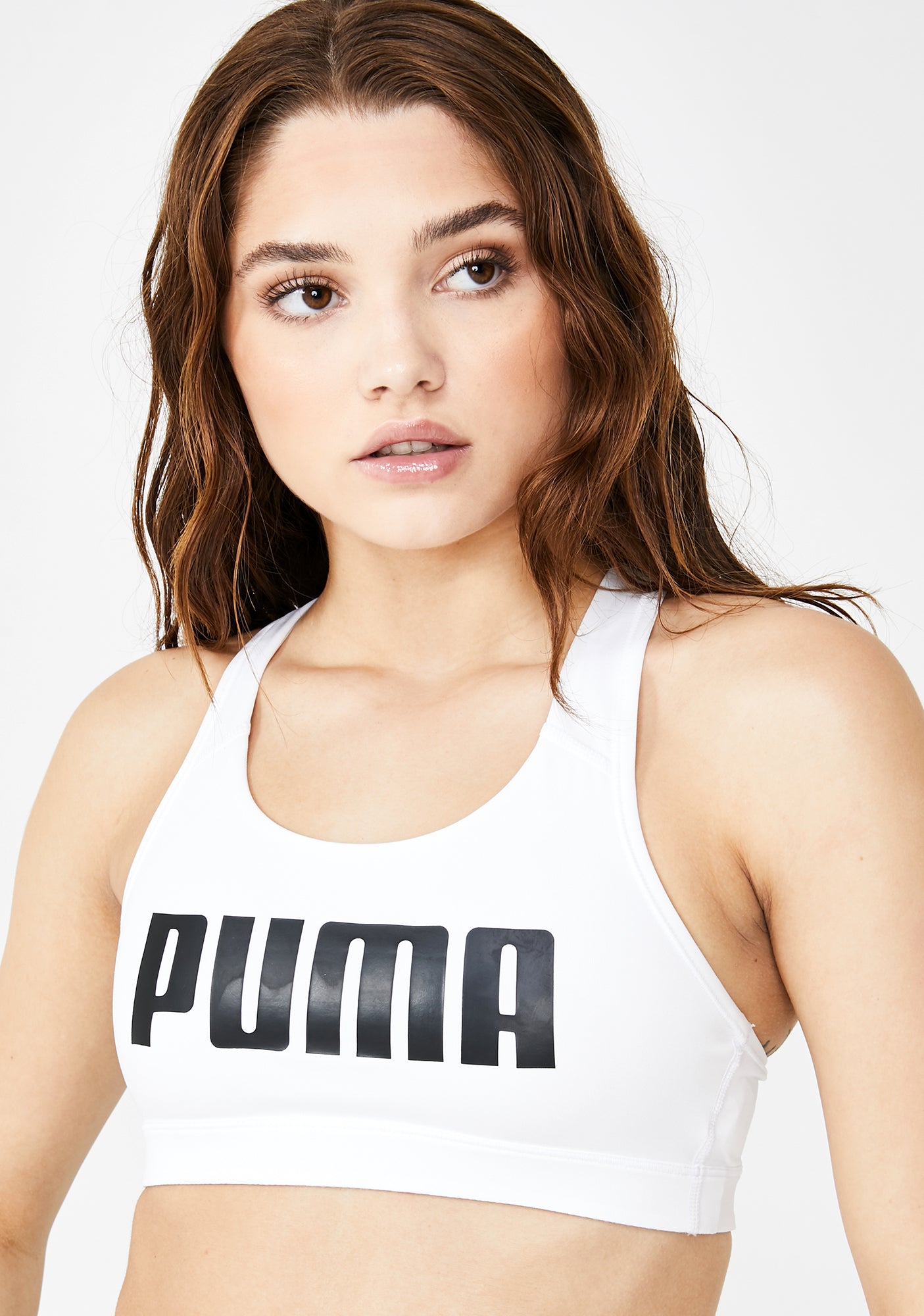 Puma White 4Keeps Bra – Dolls Kill