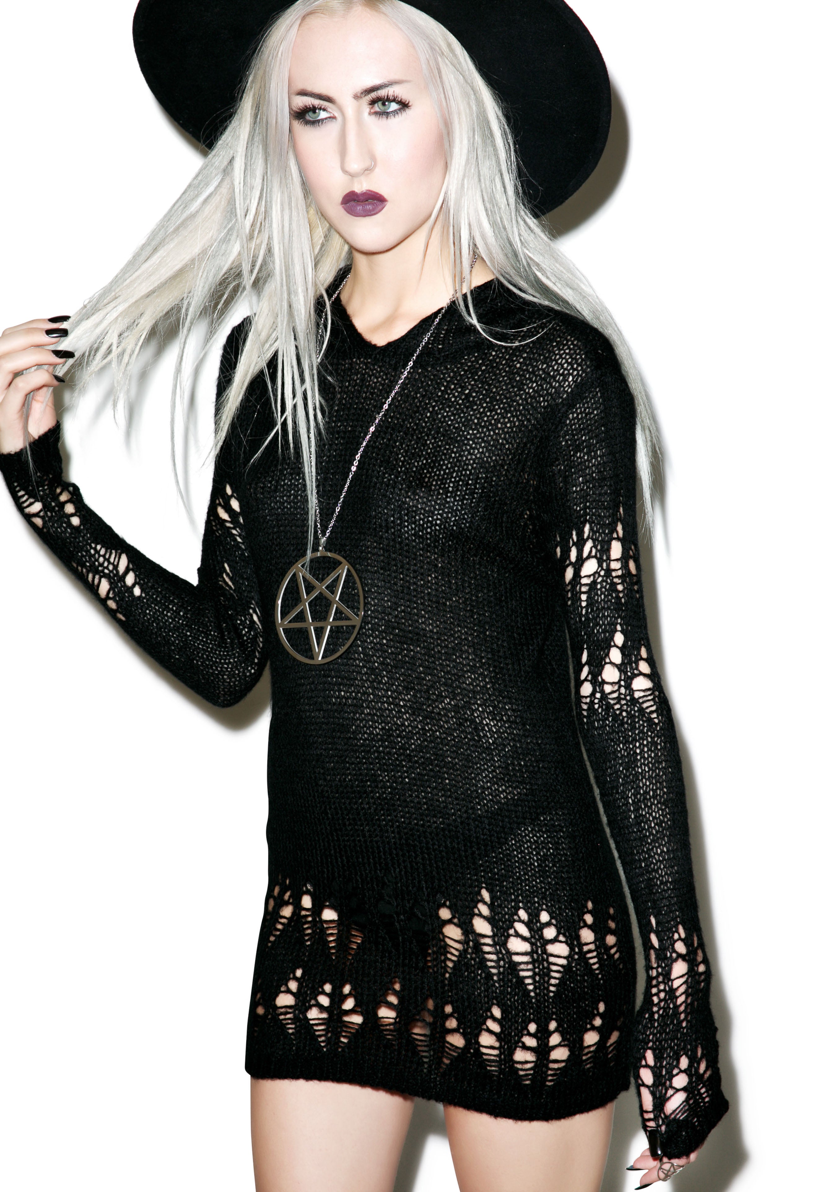 Creep Knit Sweater – Dolls Kill