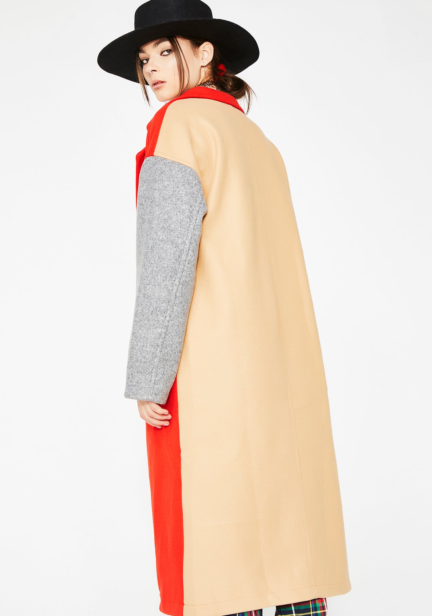 Instigator Colorblock Coat – Dolls Kill