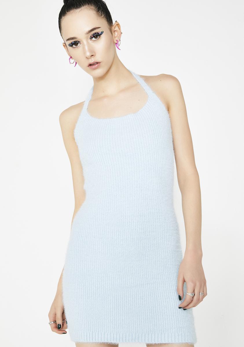 Fuzzy Knit Sweater Mini Dress – Dolls Kill