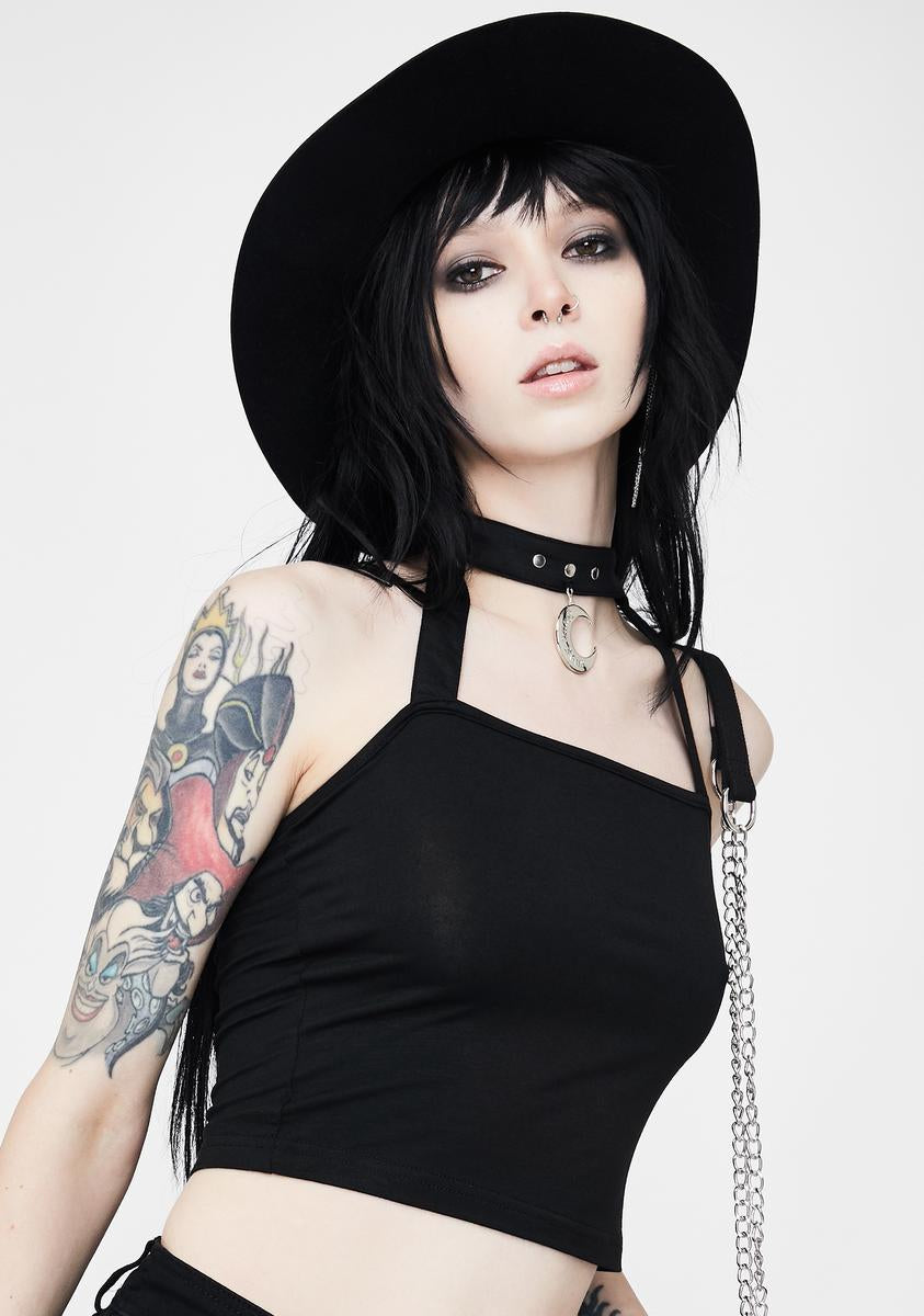 Punk Pendant Halter Top – Dolls Kill