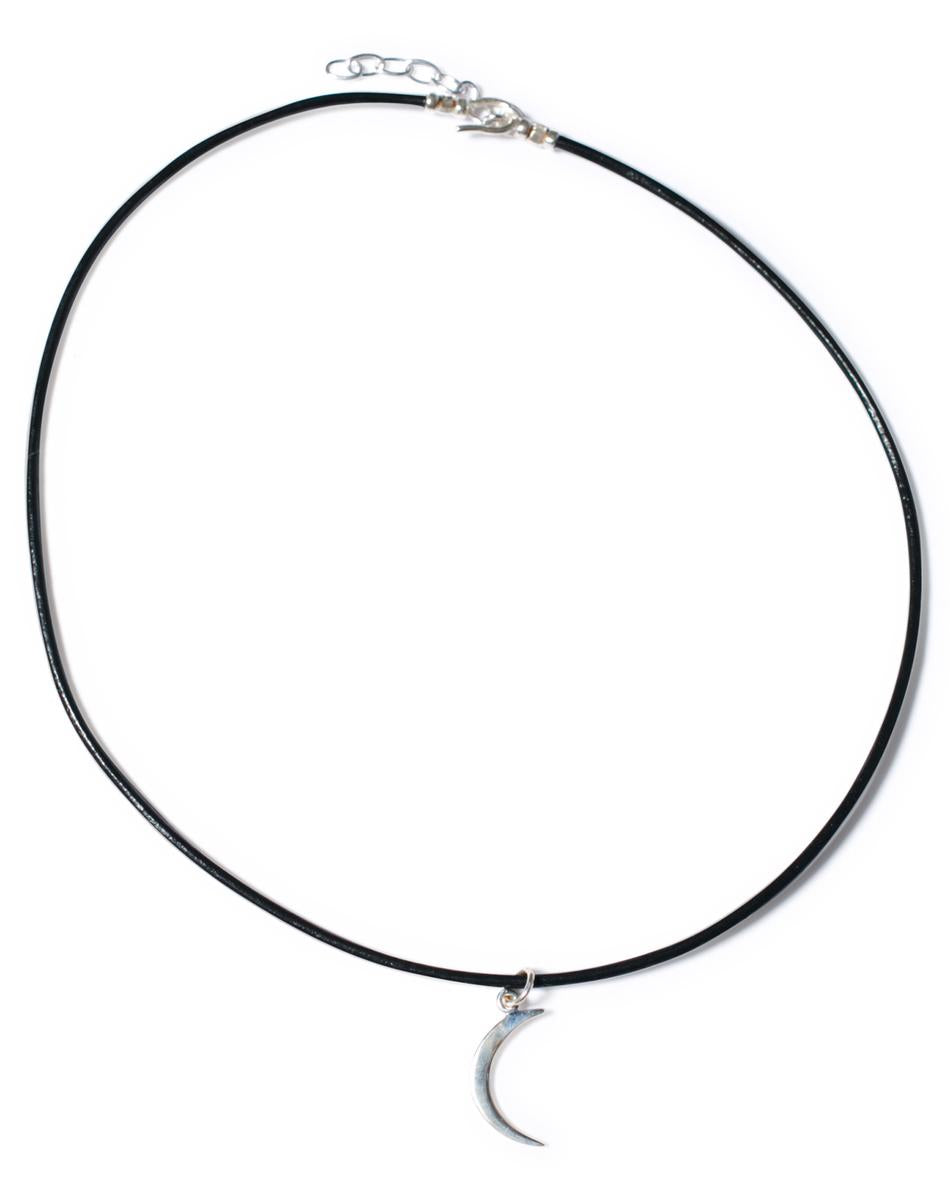 Sterling Silver Crecent Moon Choker – Dolls Kill