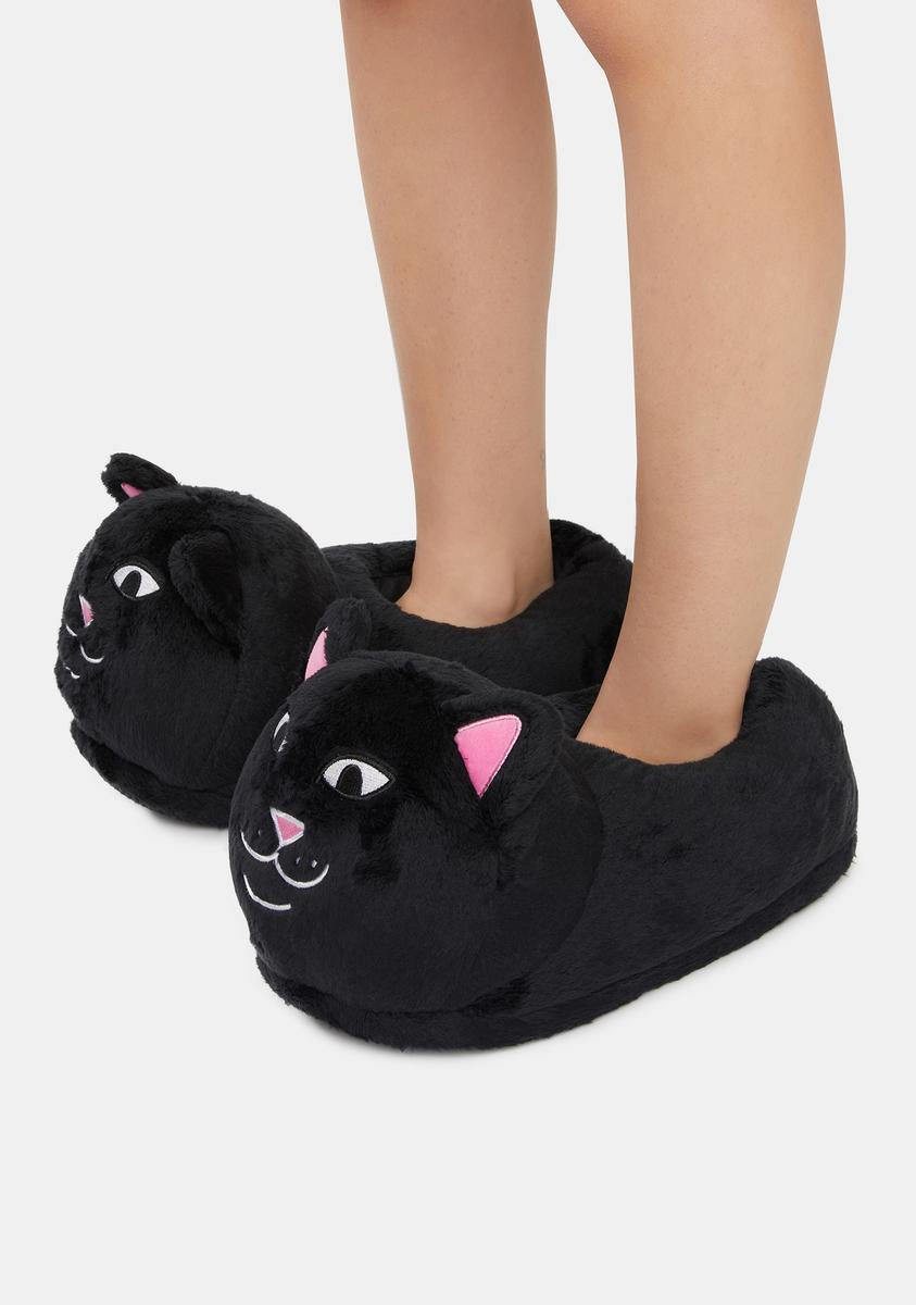 RIPNDIP Black Lord Jermal Slippers – Dolls Kill