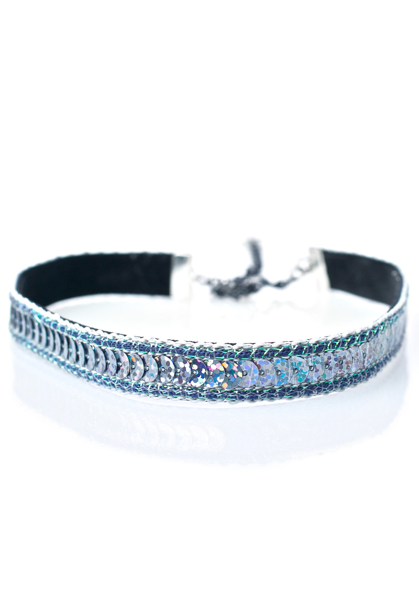 Reversible Hologram & Velvet Choker – Dolls Kill