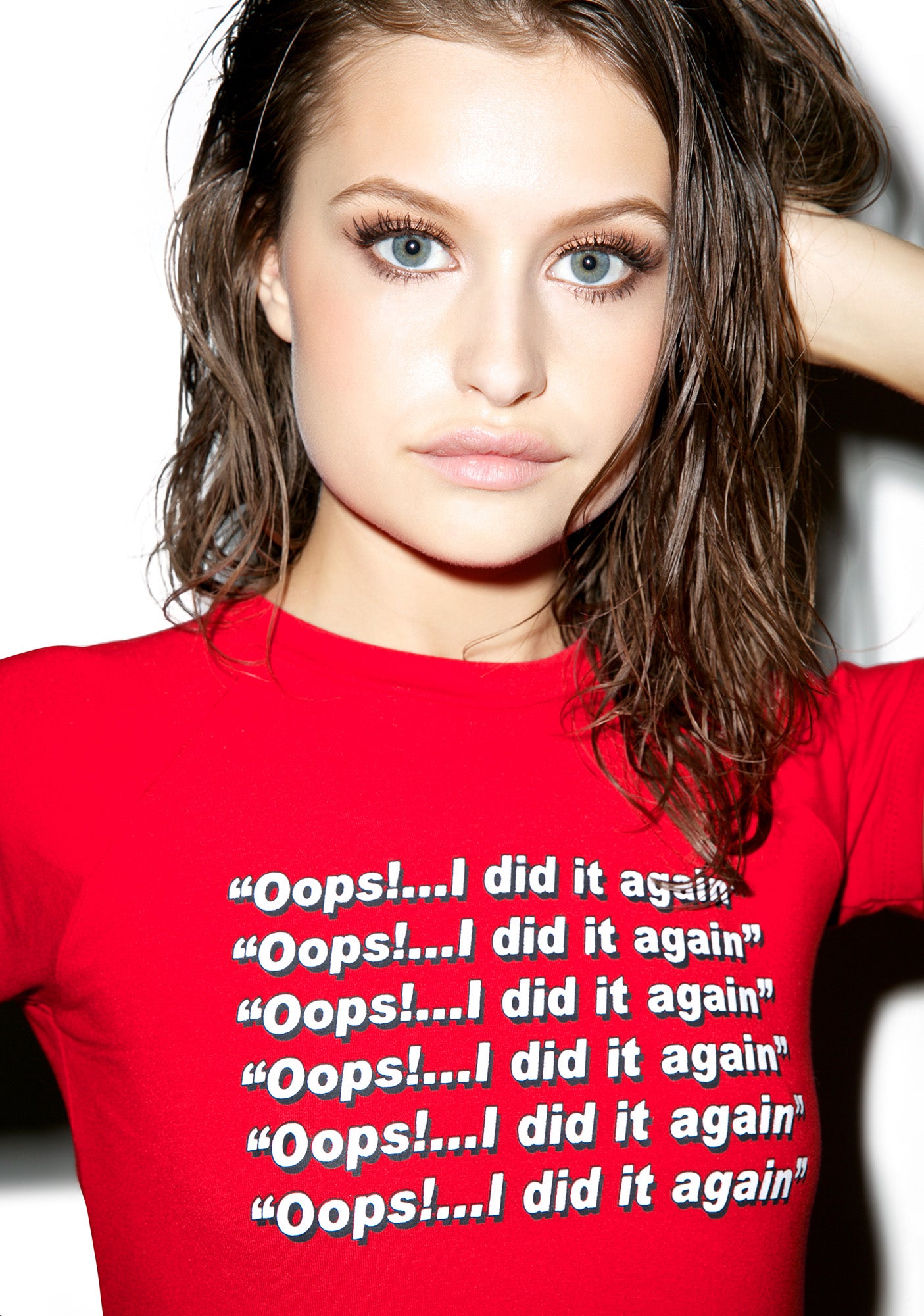 Oops I Did It Again Crop Tee – Dolls Kill