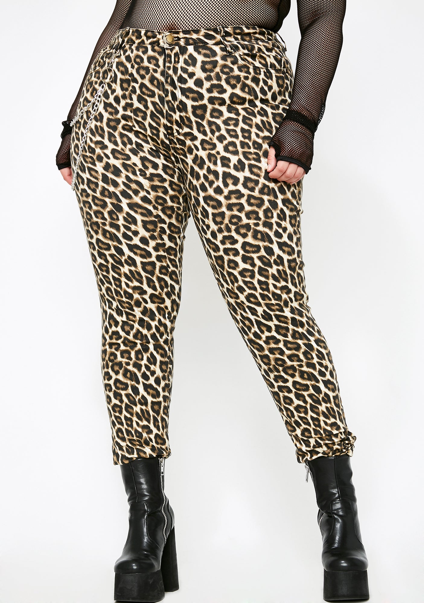 She's Feeling Catty Leopard Jeans – Dolls Kill